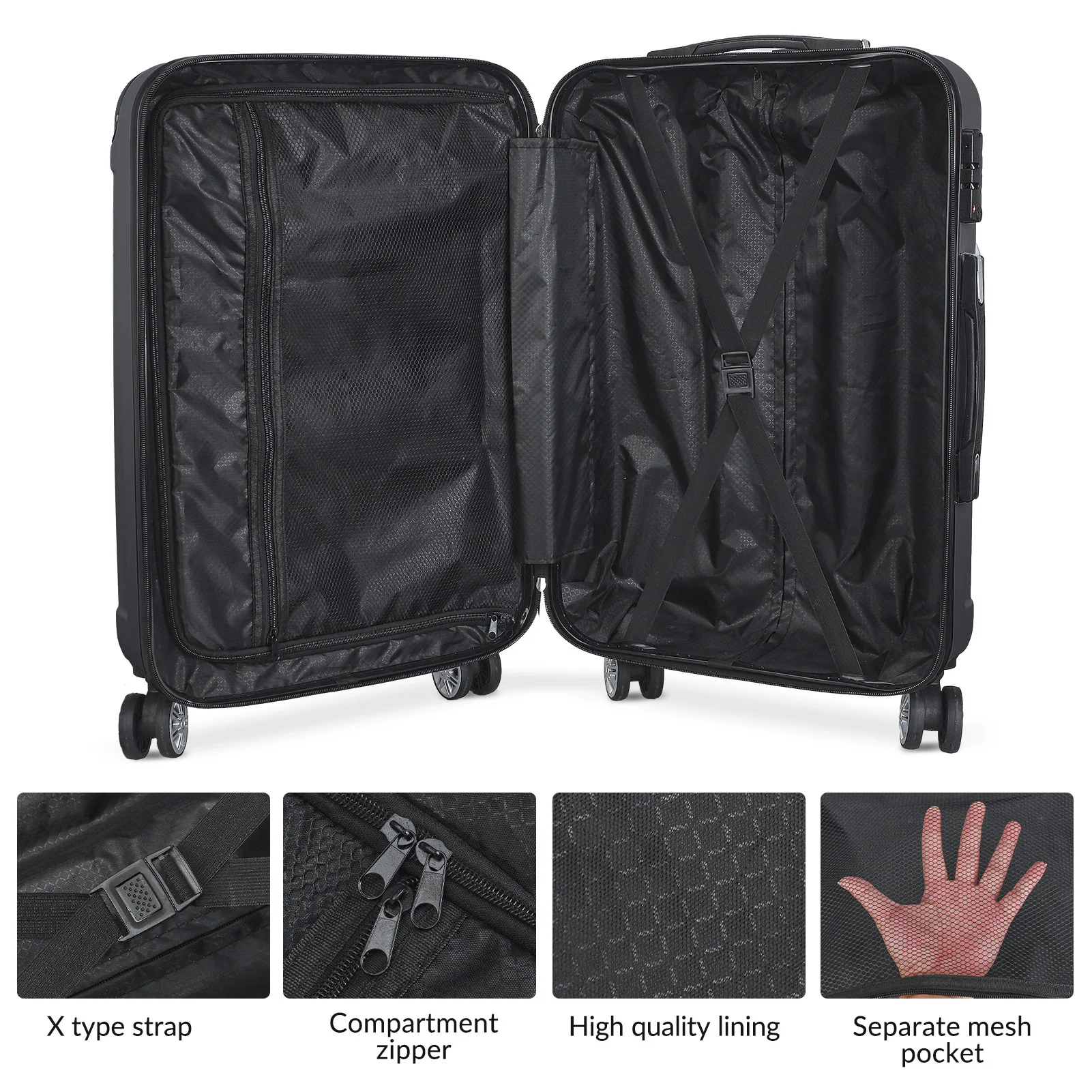 ensemble valises roues universelles â€“ utilisation au quotidien