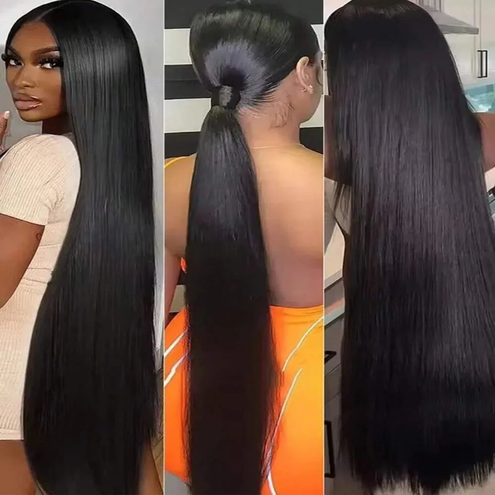 12-42 polegada feixes de cabelo humano em linha reta 12a 100% extensões de cabelo humano natural preto tecer cabelo brasileiro pacotes 1/3/4 pçs pacotes