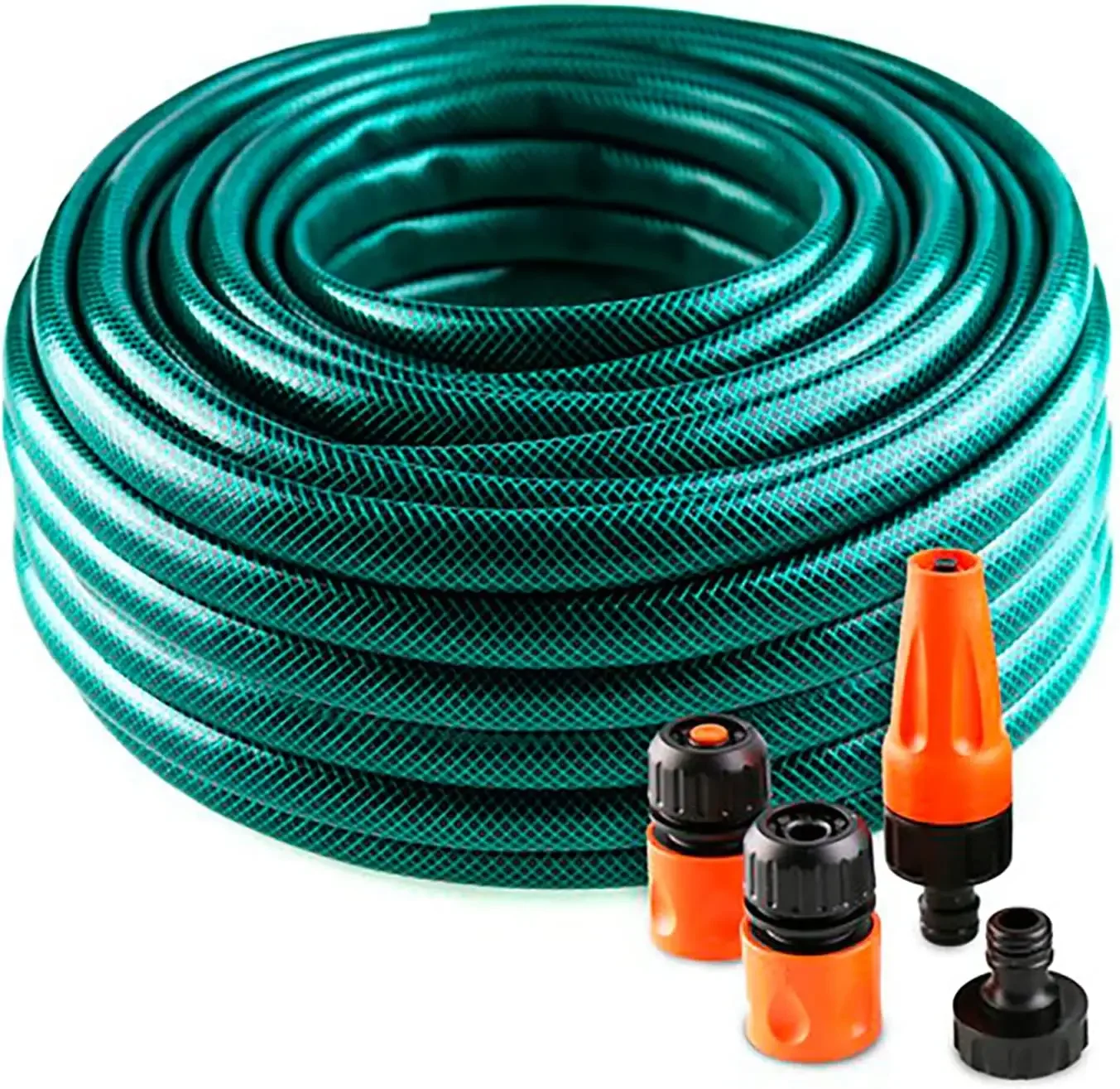 Mangueira de Água Starley Garden, Mangueira com Conexão e Bicos, Irrigação Reforçada, 3 Camadas,