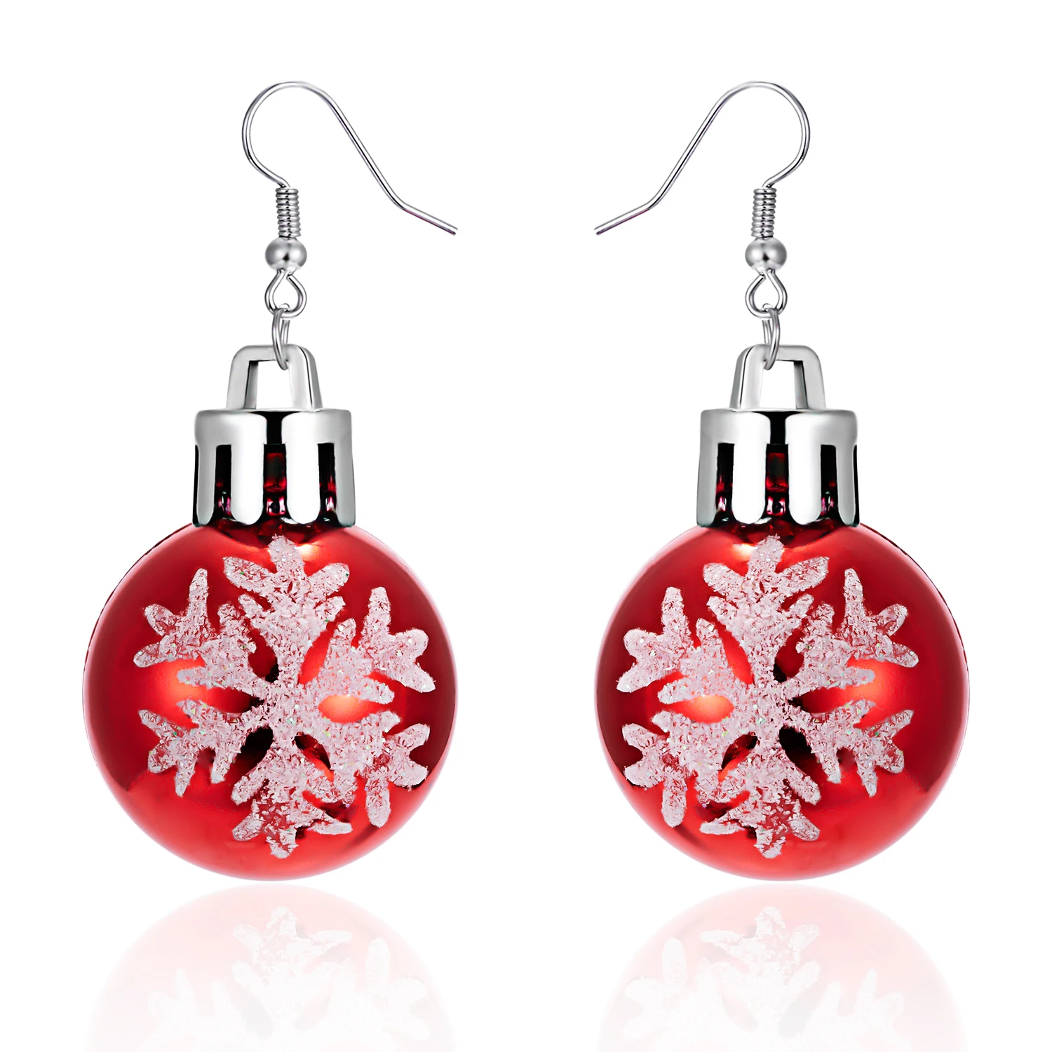 Frohe Weihnachten Bunte Glühbirnen-Kugel-Ohrringe für Frauen Luxuriöse Kreative Ohrringe Neujahrsparty-Schmuck – Detail 32
