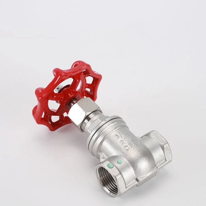 DN15 DN20 DN25 Gate Valve Switch 304 Stainless Steel 1/2＂3/4＂1＂Female Thread Thickened High Pressure Straight Through Gate Valve