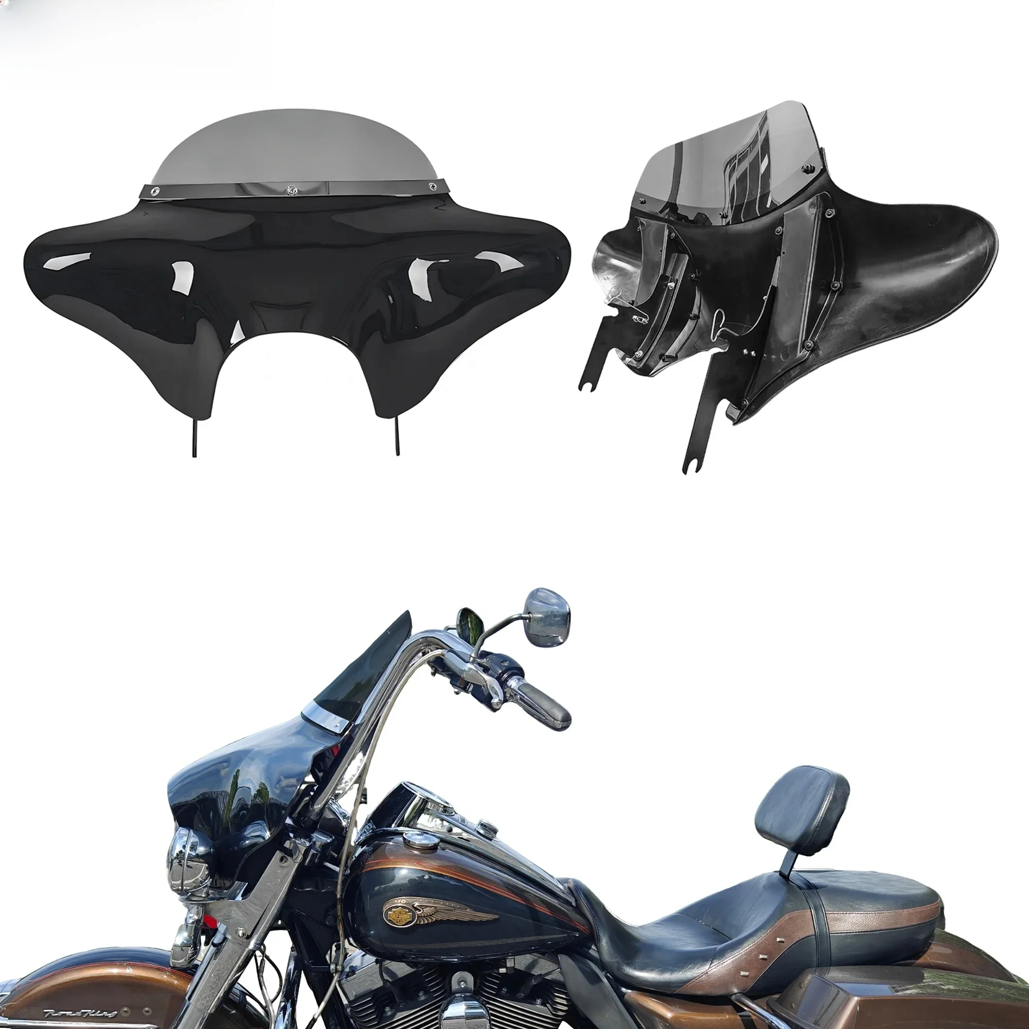 Batwing Kuip Road King Kuip Voorruit Voor Harley Touring Road King FLHR 1994-2023 Road King Speciale FLHRXS 2017-2025 - afbeelding 2