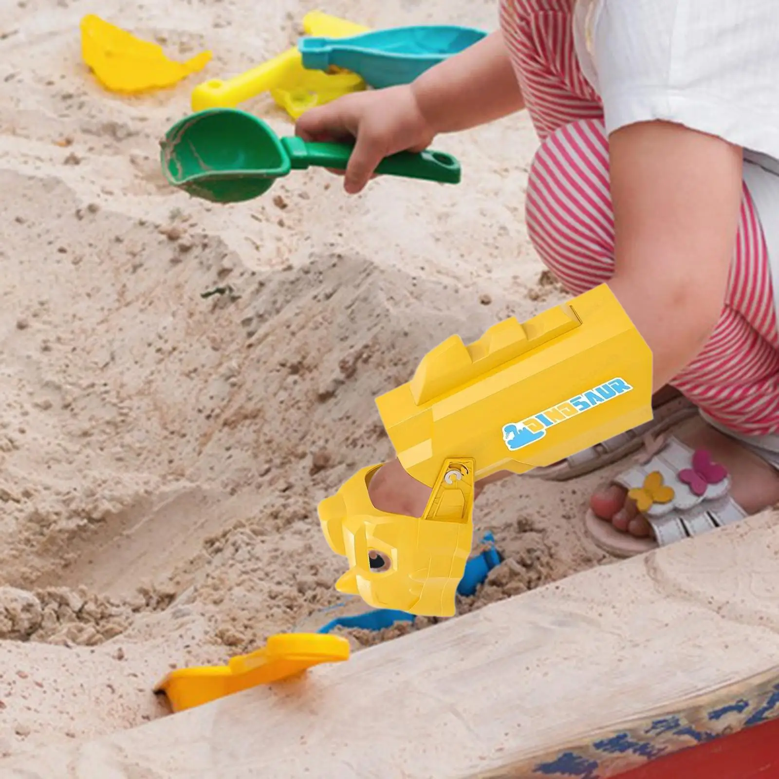 

Kids Sand Toy Grabber Enhances Coordination Equipment Children Beach Toy Dinosaur Arm Digging Toy for Kids Portable Coordination