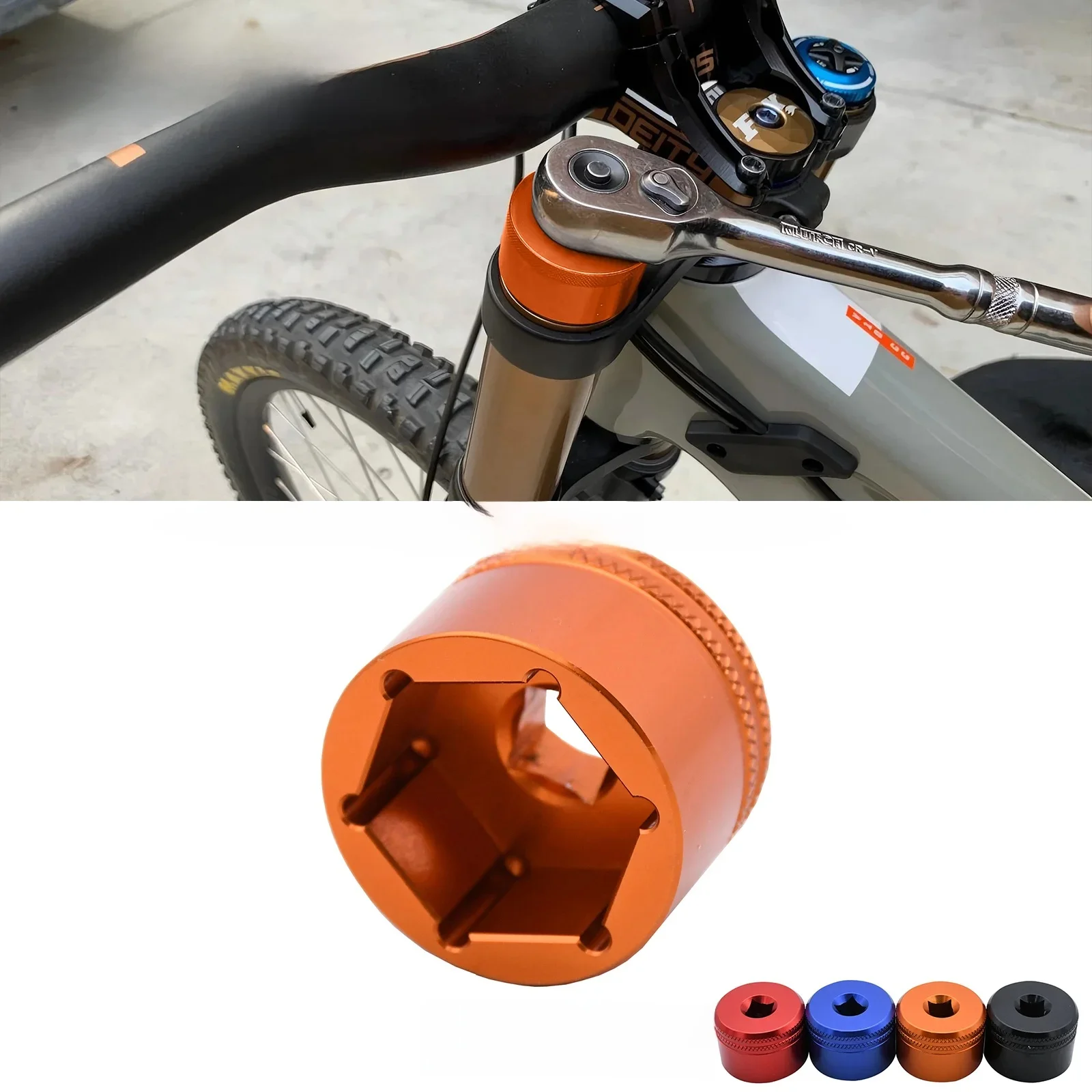 AliExpress NONE 24mm 26mm 28mm 32mm Bike Fork Topcap Socket Tool Compatible For Fox Fork Float 32 34 36 38 40 For Rockshox Suntour Epixon Epicon