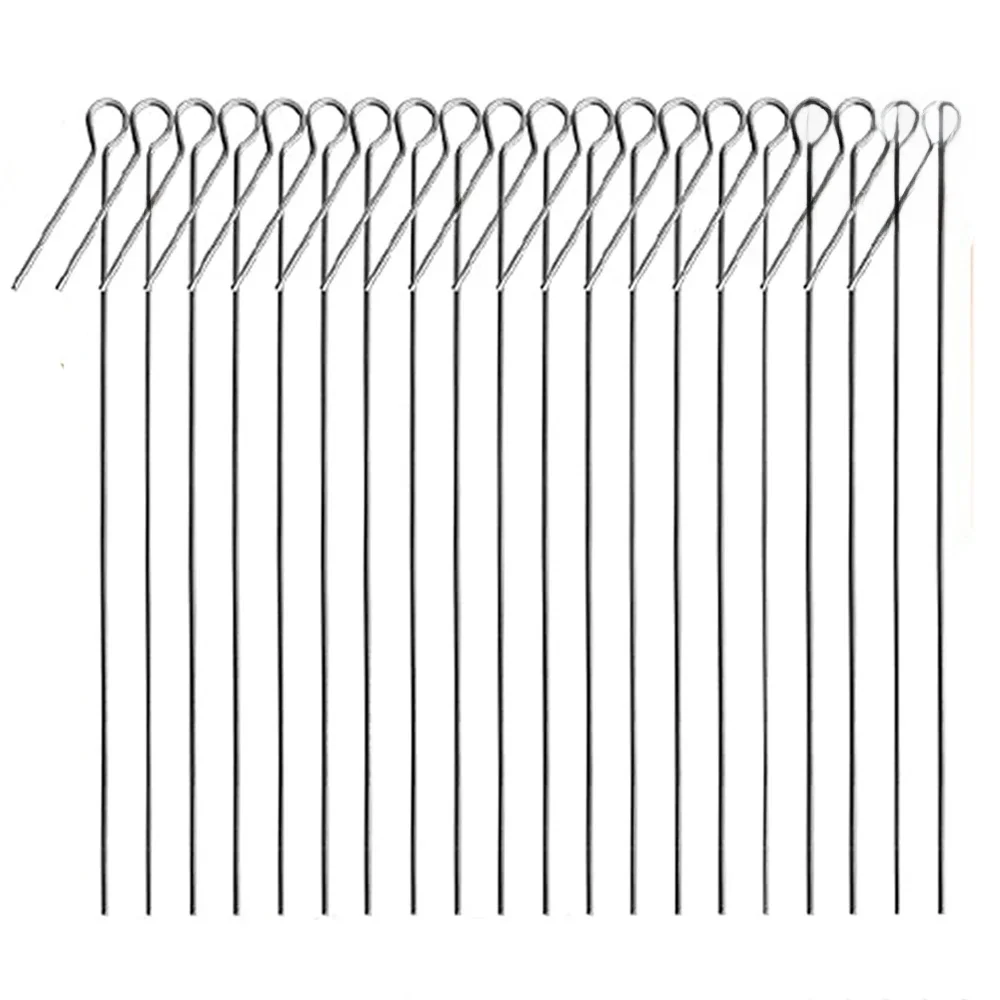 20/40/60 pièces bricolage rotatif paillettes Spinnerbait acier fil arbre Spinner lames broche fil basse pêche leurre accessoires