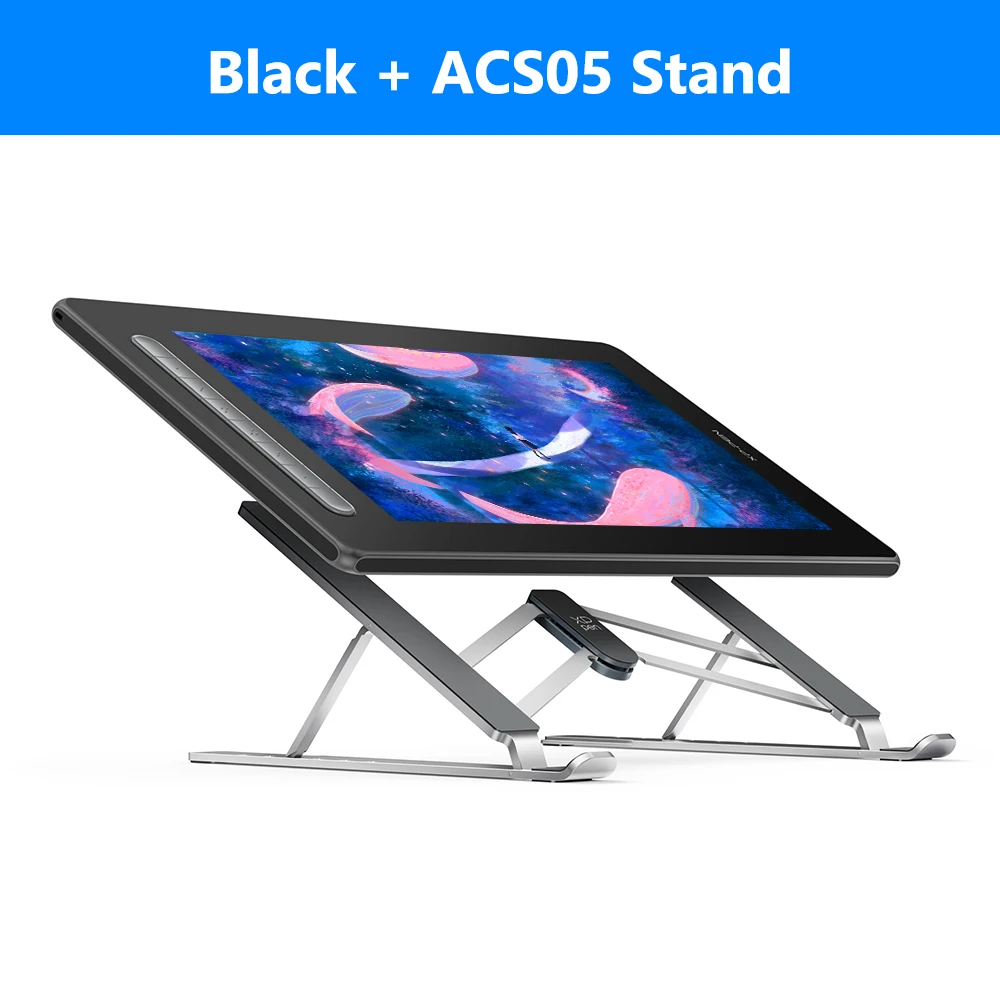 XPPen Artist 12 2e generatie grafische tabletmonitor met 127% sRGB, 8 sneltoetsen, 12 inch pen-display, ondersteunt Android, Windows, Mac.