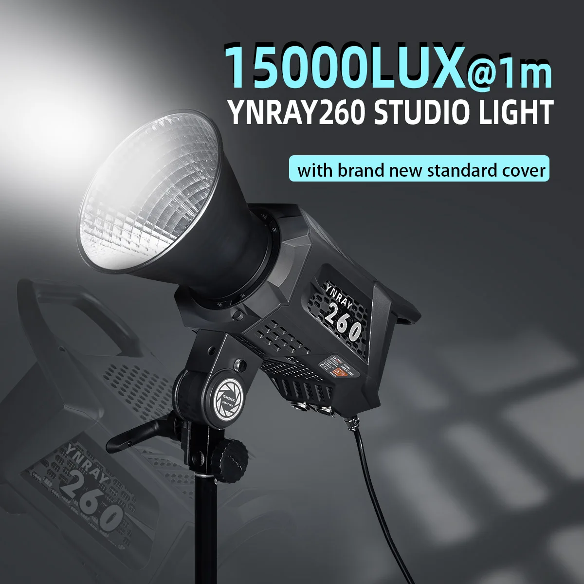 YONGNUO YNRAY260 250W COB Outdoor LED Video Light Bowens Mount Studio Lamp With Power Adapter For Vlog Movie