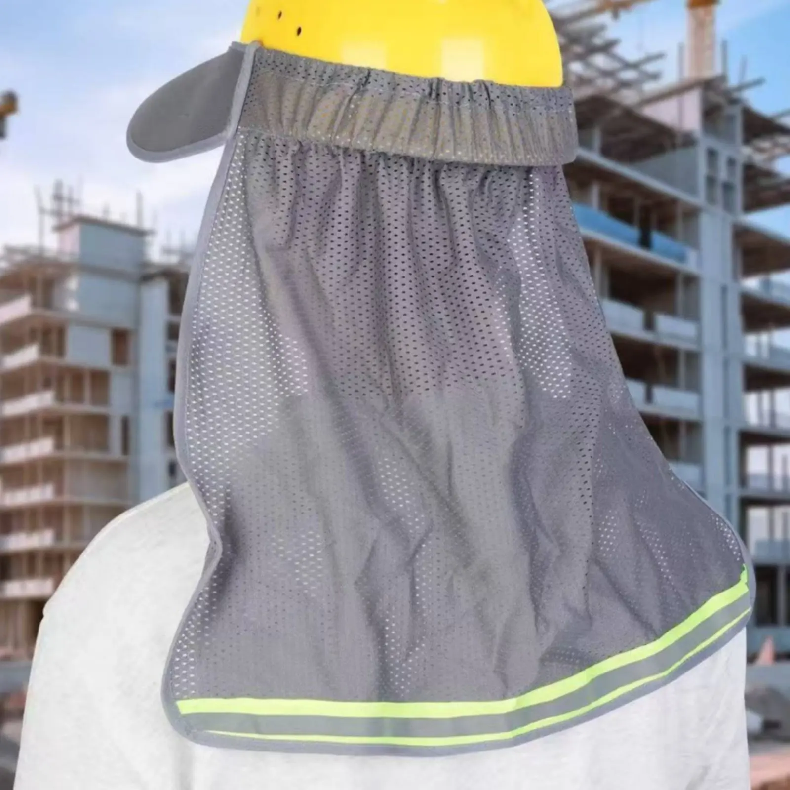 Helmet High Visibility Hard Hat Sun Visor Lightweight Reflective Helmet Shade Cover for Outdoor Workers, Worksite