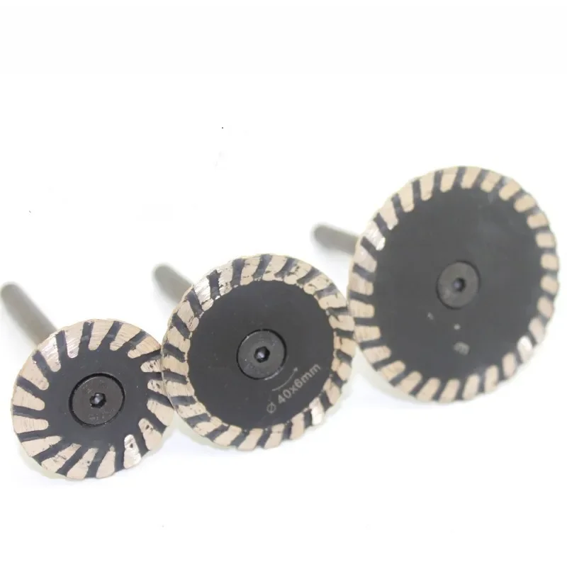 Mini scie diamantée, tige de 6mm, disque de coupe pour sculpture, granit, marbre, pierre, béton, outil de coupe