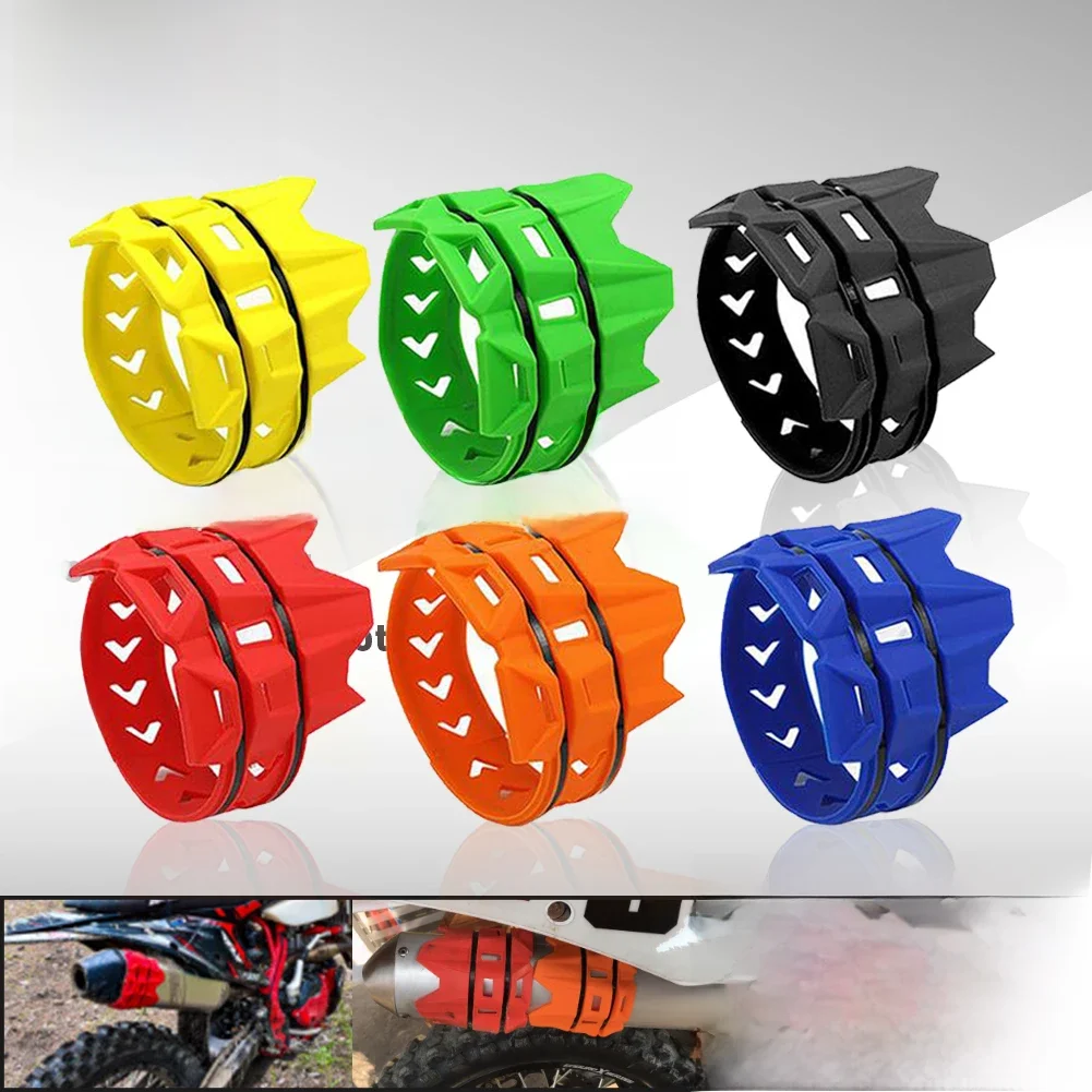 AliExpress Hot sale Exhaust Protection Cover Motorcycle Exhaust Muffler Silencer Protector Guard For KTM Yamaha Motocross Dirt Pit Bike