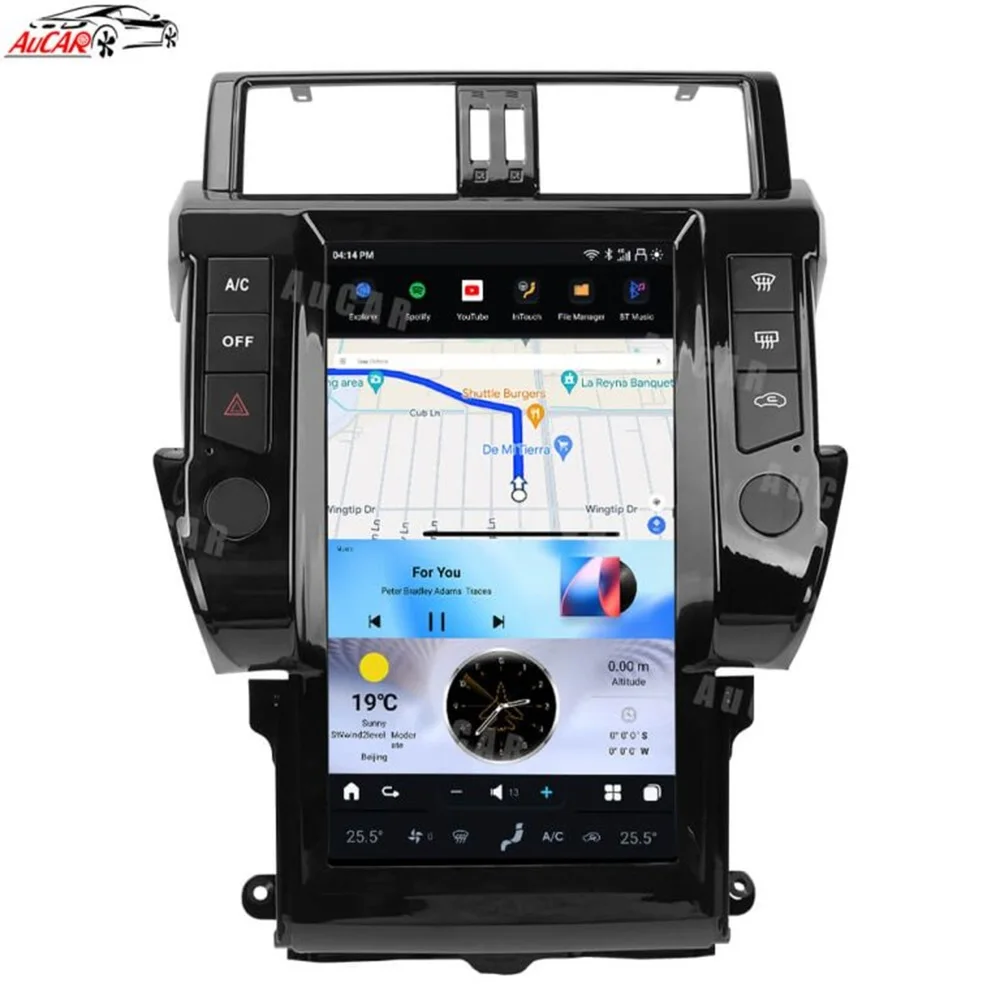 

Автомагнитола AuCar 13.6'' с Android 13 и беспроводным Apple CarPlay для Toyota Prado 2014-2017, GPS-навигация, сенсорный экран, стереосистема