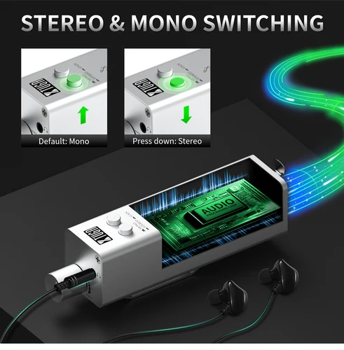 Imagen 2 del producto Amplificador de Monitor intrauditivo LSY-20 amplificador de Monitor intrauditivo Personal ultracompacto estéreo/Mono para monitoreo de música de escenario de DJ
