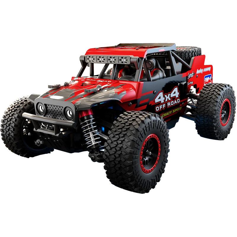 50 km/h RC-Auto Off-Road Vollproportional Drei Geschwindigkeiten Einstellbar Mehrfache LED-Leuchten Überspannungsschutz Mehrspieler-Rennen
