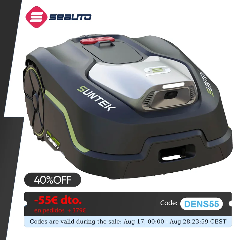 SUNTEK Mähroboter ohne begrenzungskabel AI Vision-Kamera, Max 280 m², Genaue Hindernisvermeidung,IPX5-Wasserschutz,APP Bedienbar