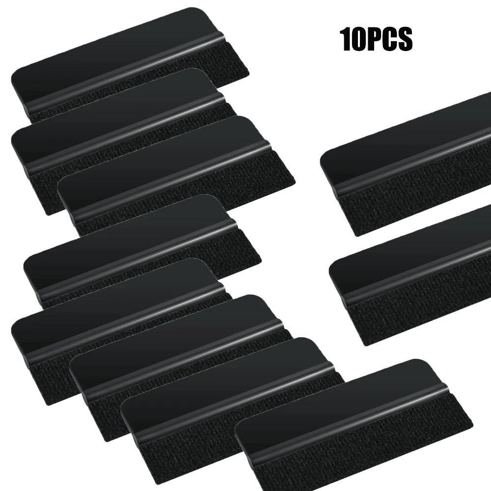 TOFAR 10pcs Small Felt Squeegee for Window Tinting Tools Car Stickers Vinyl Film Wrap Installation Tool Plastic Spatula Cleaner