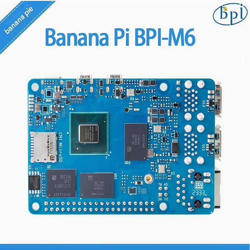 Banana Pi BPI-M6은 4G LPDDR4 및 16G eMMC 스토리지를 탑재한 Shenlei Semiconductor의 VS680 칩을 사용합니다.