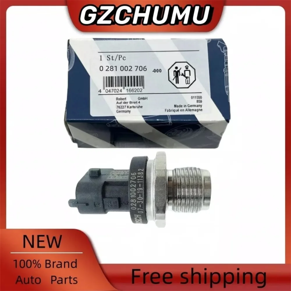 0281002706   Датчик давления Common Rail для двигателя Cummins RRenault I-veco V-olvo
