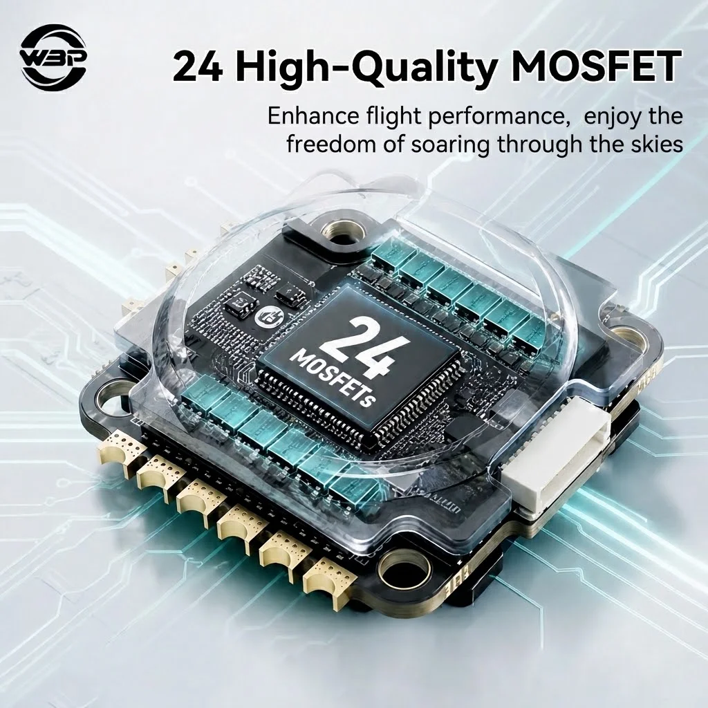 WBP 4IN1 100A G1 AM32 ESC 8S 100A HV Brushless Speed Controller No BEC PWM DSHOT for FPV Racing Drone Multi-rotor Quadcopter