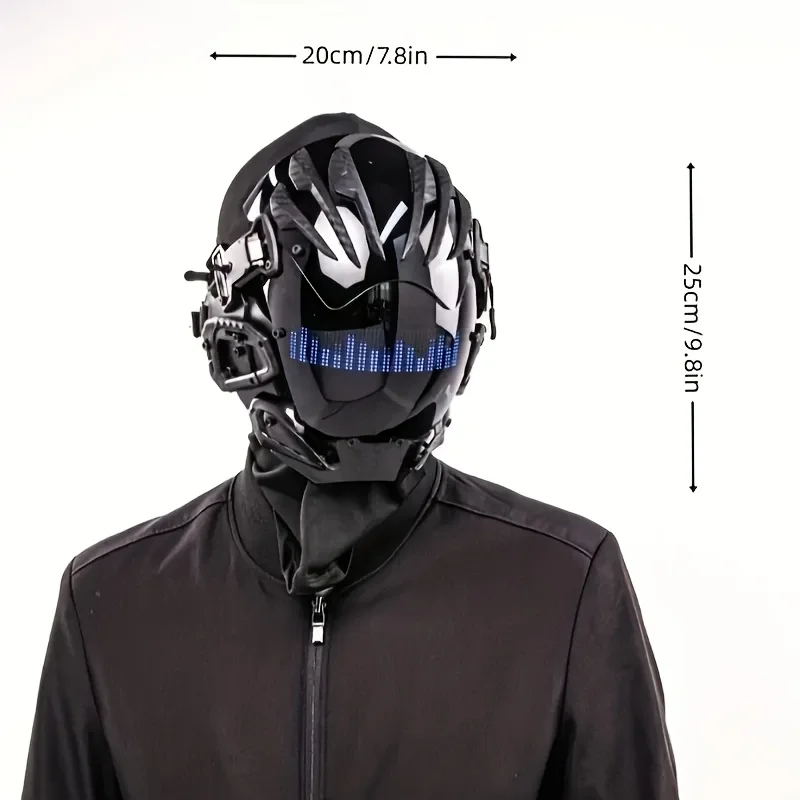 

Cyberpunk mask, ideal choice for Halloween cosplay photo props, party supplies, role-playing, collectibles, and gifts