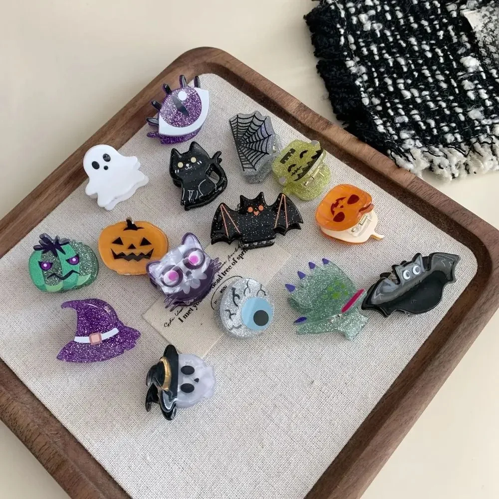 Épingle à cheveux en forme de Aliments pour enfants, petite chauve-souris, pince à cheveux festive, vêtements de sauna, fête d'Halloween, quatre saisons, mode créative