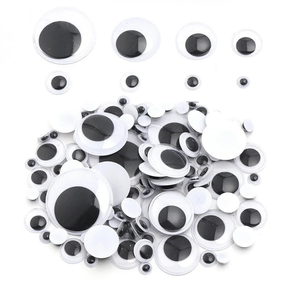 50-500Ps Wiggly Googly Doll Eye Movable Simulation Cartoon Animal Eyeball DIY Kindergarten Children Craft Supplies — zdjęcie 2