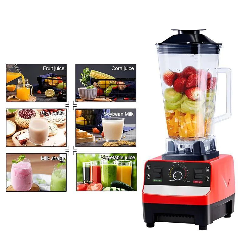 2 in 1 Electric Blender 2000W High Power Heavy Duty Commercial