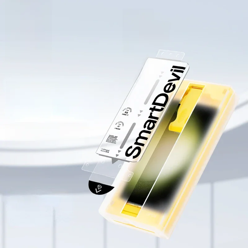SmartDevil Mikrokrystaliczna Folia Ochronna na Ekran do Samsung S26 S23 Ultra S22 Ultra, Pełne Powłysknięcie Klejem, Miękka Folia, Pełne Pokrycie, Odporna na Kurz — zdjęcie produktu 7