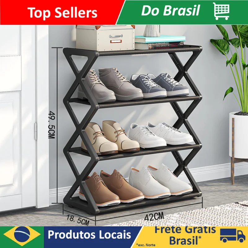 DAFUSHOP Sapateira Porta Sapato Desmontável Organizador Calçados - 8 Pares / 4 Andares