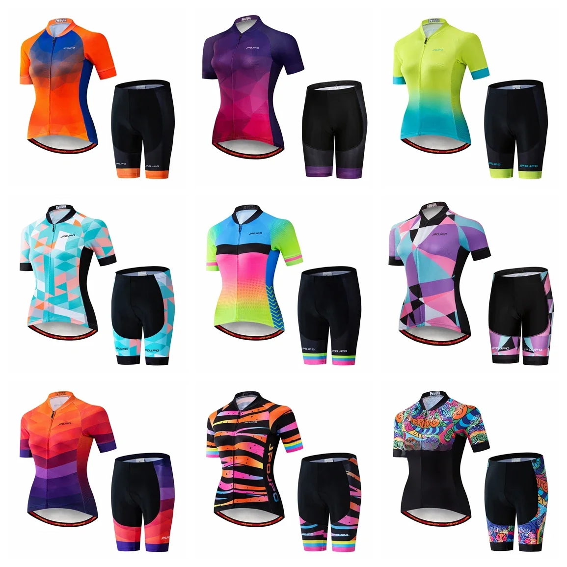 AliExpress Weimomonkey Cycling Jersey Set Women Bike Jersey Shorts Padded Summer Mountain Road MTB Bicycle Top Suit Shirt Clothing Clothes Female Lady