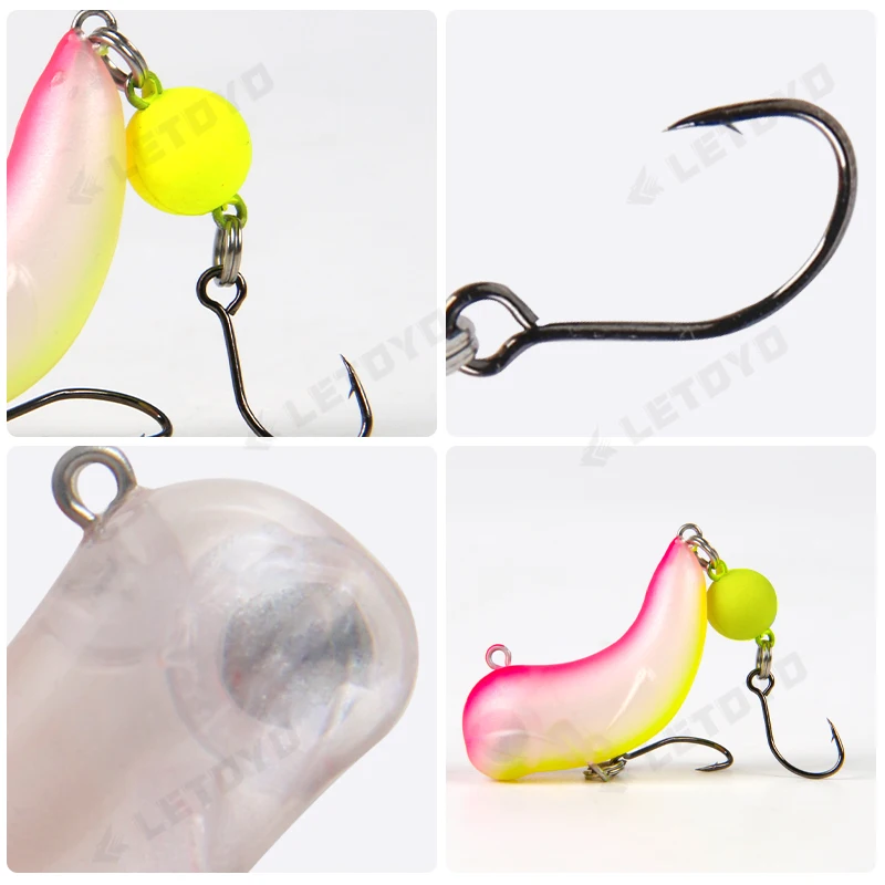 LETOYO mini VIB lure 2.8g 4.5g fishing lure crankbait wobblers winter Artificial Hard baits for Trout area perch fishing goods