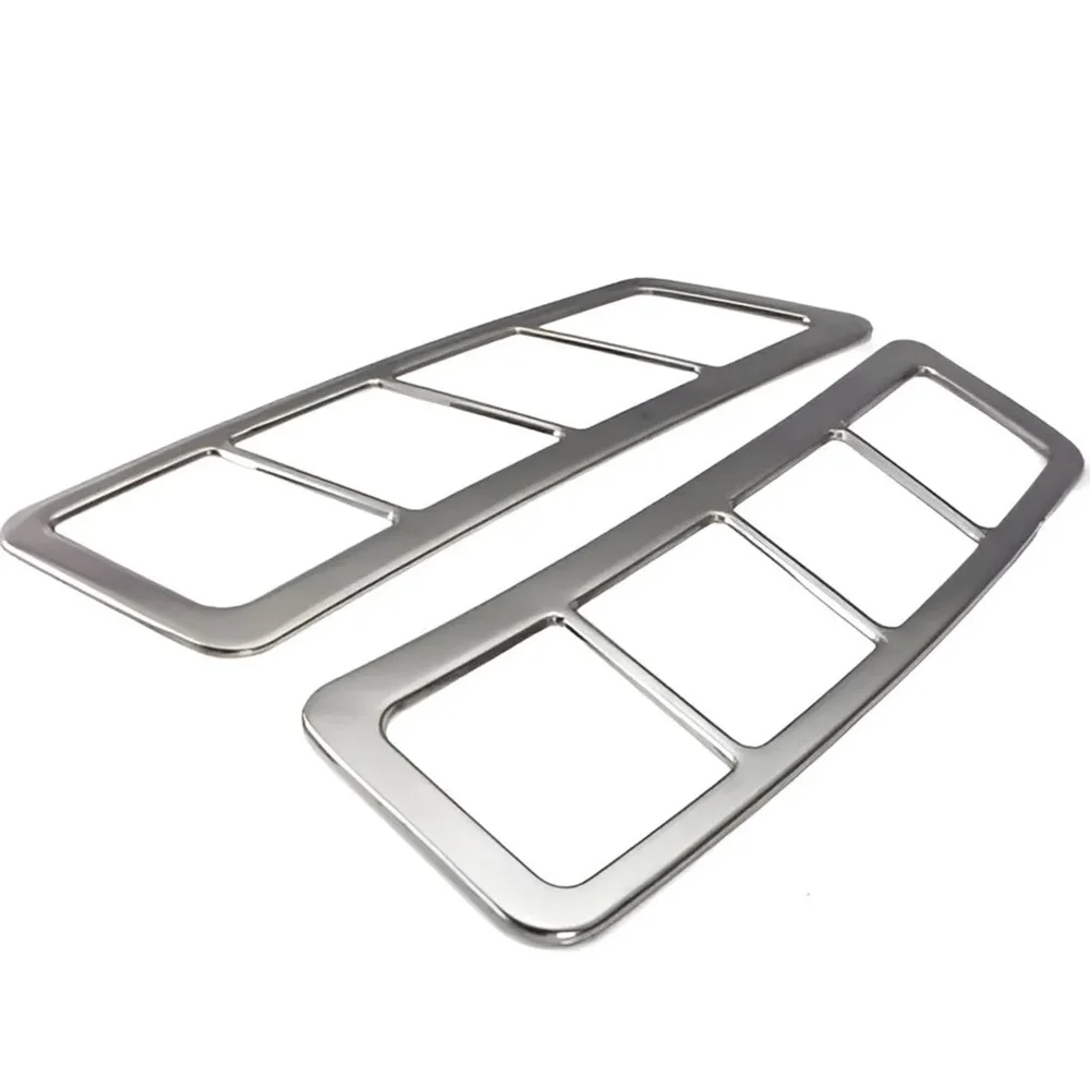 

For Ford Transit Chrome Hood Vent Frame 2 Pcs. Models 2014 - Up. Stainless Steel. A + Quality. Car Tuning