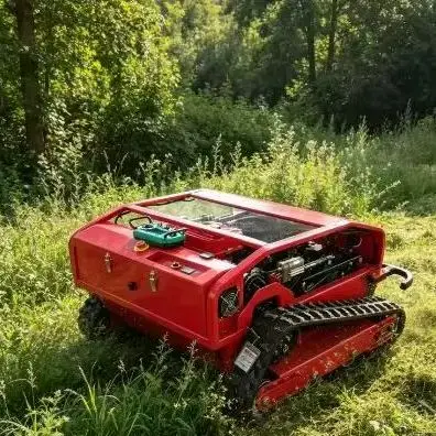 

Smart 2-in-1 remote tracked mower sprayer, high-power farm unit with 60L tank for precision agriculture