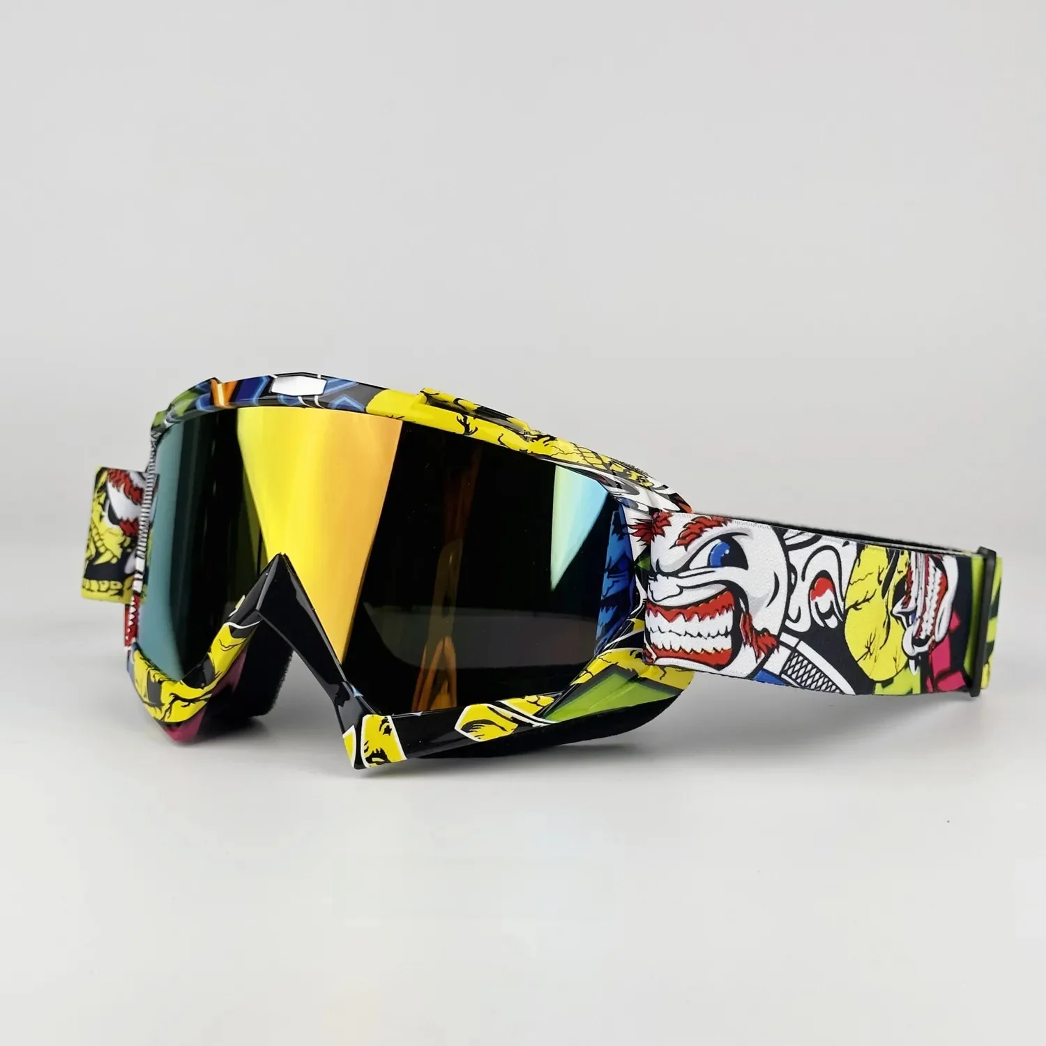 AliExpress NONE New Colors Motocross Goggles for Off-Road Riding Skiing Sport Eye Wear MX Helmet Compatible Motorcycle Goggles for ATV DH MTB