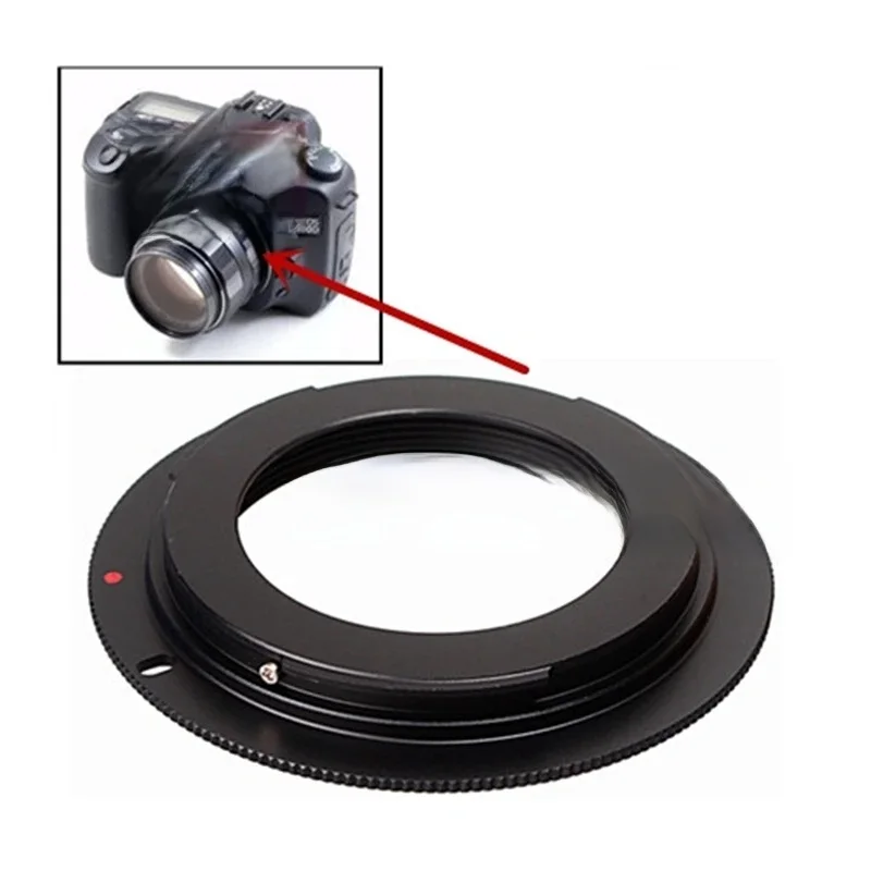 Adapter pierścieniowy M42-EF do mocowania metalowego do obiektywu M42-EOS M42 i lustrzanki cyfrowej Canon EOS 70D 760D 700D 650D 60D 50D 5D 6D 1200D — zdjęcie 2