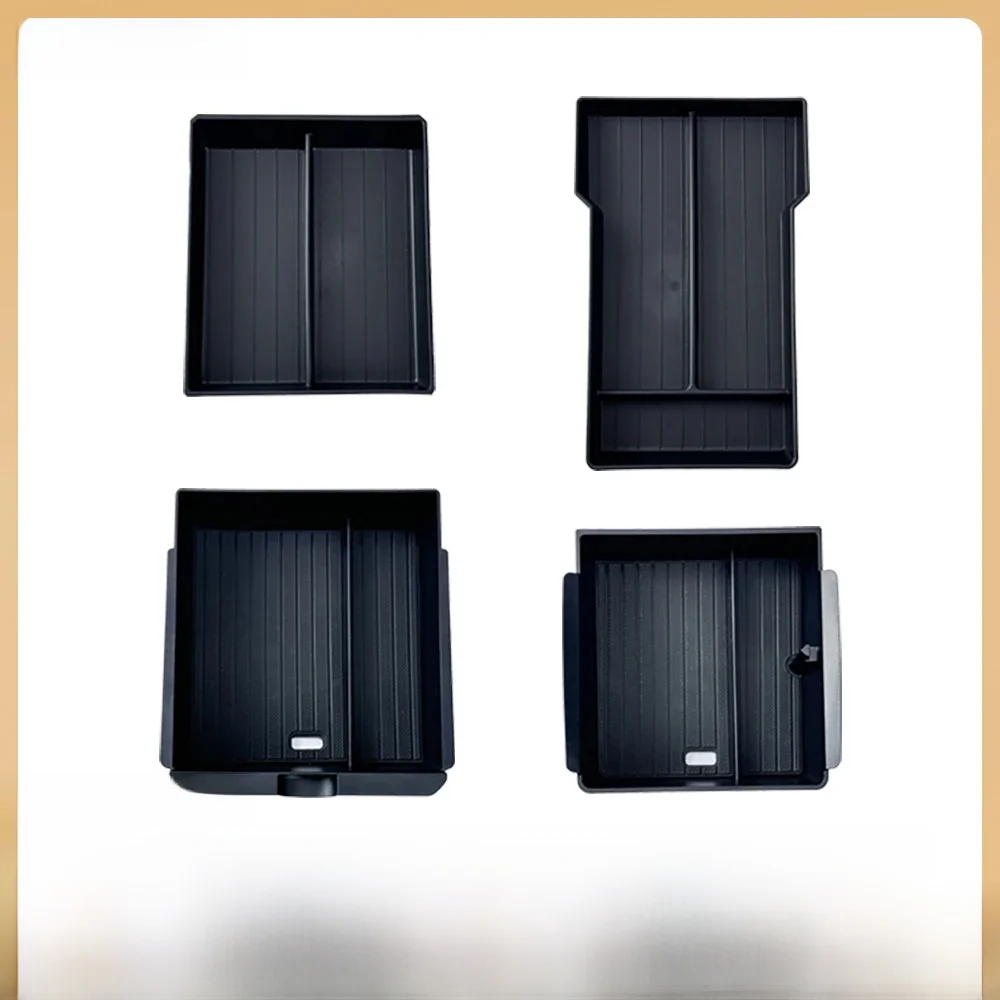 Voor Tesla Nieuwe Model 3 HIGHLAND 2024 2025 Middenconsole Opslag Armsteun Opbergdoos Bovenste & Onderste Massaal accessoires Nieuwe - afbeelding 2