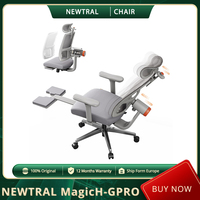 NEWTRAL MagicH-GPRO Ergonomic Chair with Footrest, Auto-Following Backrest Headrest, Adaptive Lower Back Support, 300 LBS Weight