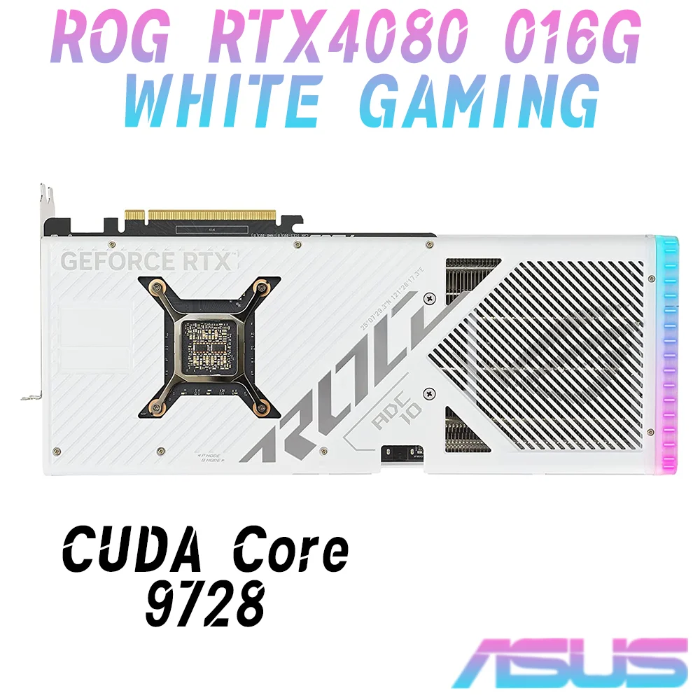 Asus Nieuwe Rog Strix Rtx 4080 O16G Wit Gaming Grafische Kaart GDDR6X 16Gb Video Kaarten Gpu Nvidia RTX4080 PCIE4.0 oc Modus 2655 Mhz