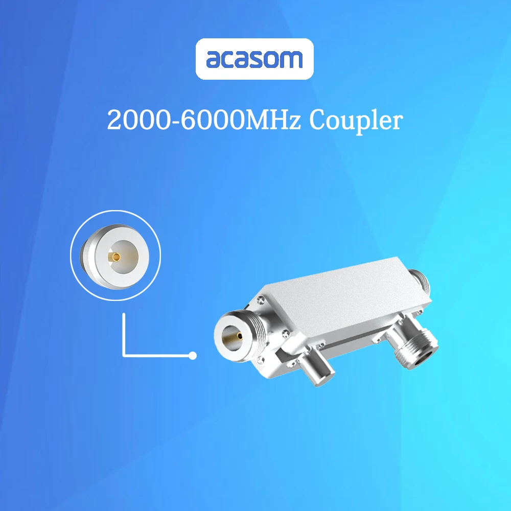 Wideband 7dB  Directional Coupler From 2000MHz to 6000MHz Rated to 20 Watts  N Connector  Microstrip  Line