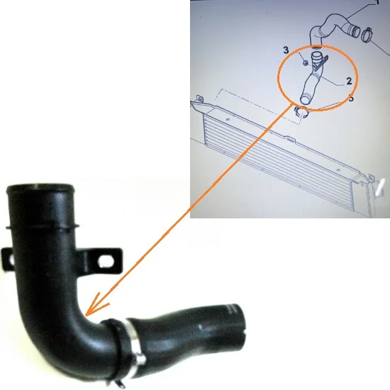 ORIGINAL TURBO İNTERCOLLER INTAKE HOSE BOXER-JUMPER-DUCATO 2.2HDI 2.2JTD-2.3JTD-3.0HDI 2006-2014 1344787080-0382.LK