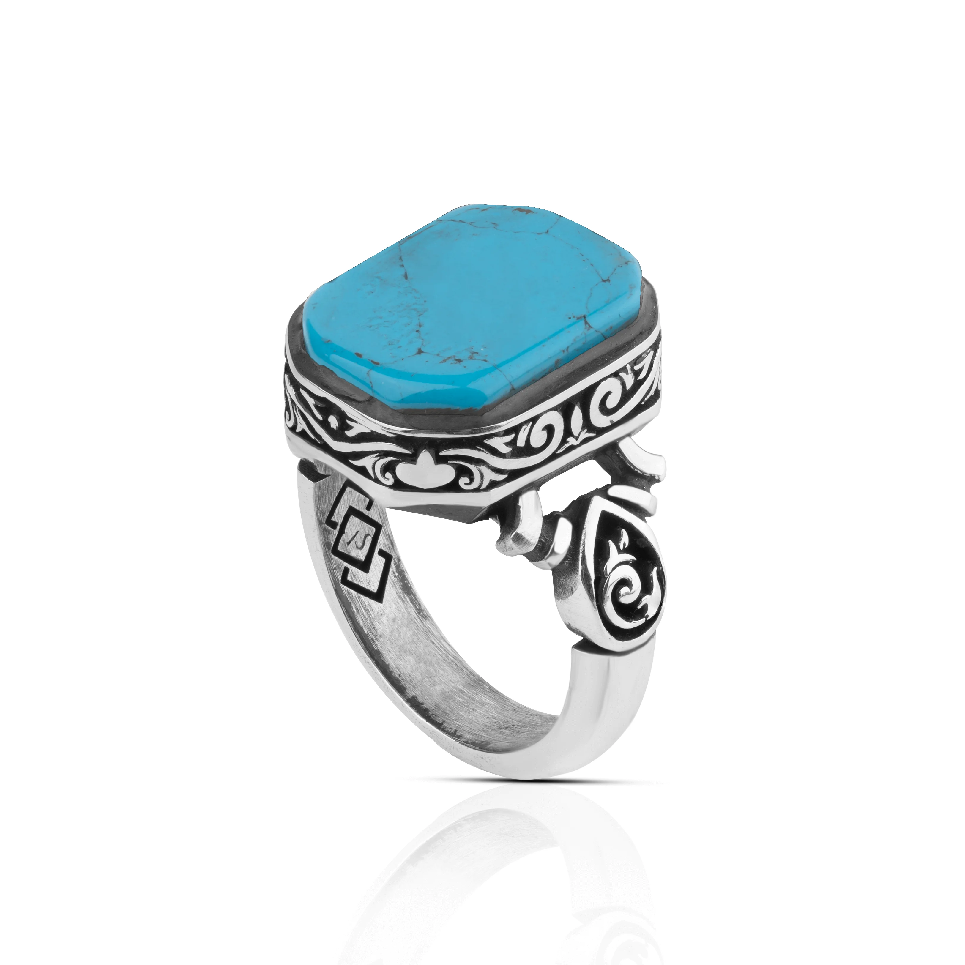 Silver ring  925 Turquoise stone ,, for men