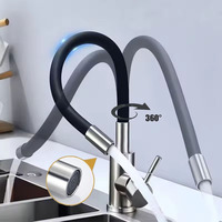 360° Rotation Kitchen Sink Faucet Splash Proof Kitchens Accessories Stainless Steel Dual Use of Hot and Cold Fixture Home
