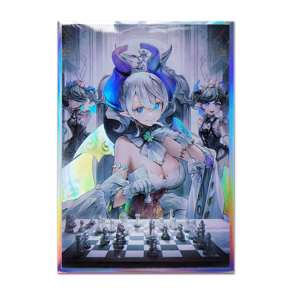 63x90mm 50PCS Holographische Ärmeln YUGIOH Karte Ärmeln Abbildung Anime Protector Karte Abdeckung für Bord Spiele Trading karten