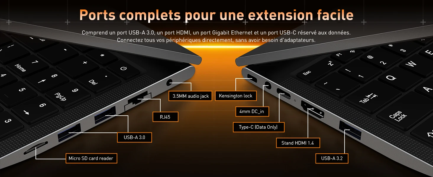 HYPERSTRIX 16" Core I5 Laptop, 16GB RAM, 512GB SSD, MS Office 2024, IPS(1920 * 1200) 16:10 Display, Win 11 Pro Notebook Computer with BT5.0 Wi-Fi, 3*USB A, HDMI, RJ45, Backlit Keyboard, Space Grey