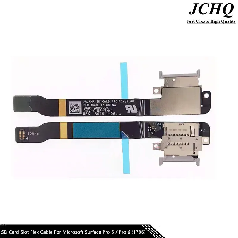 JCHQ الأصلي حامل بطاقة الكابلات المرنة لسطح برو 5/برو 6 (1796) قارئ بطاقات SIM