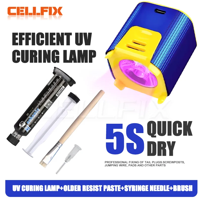 5in1 MECHANIC L1 Pro UV Curing Lamp UV Curing Solder Mask Ink Soldering Paste Weld Flux for Motherboard  Welding Repair