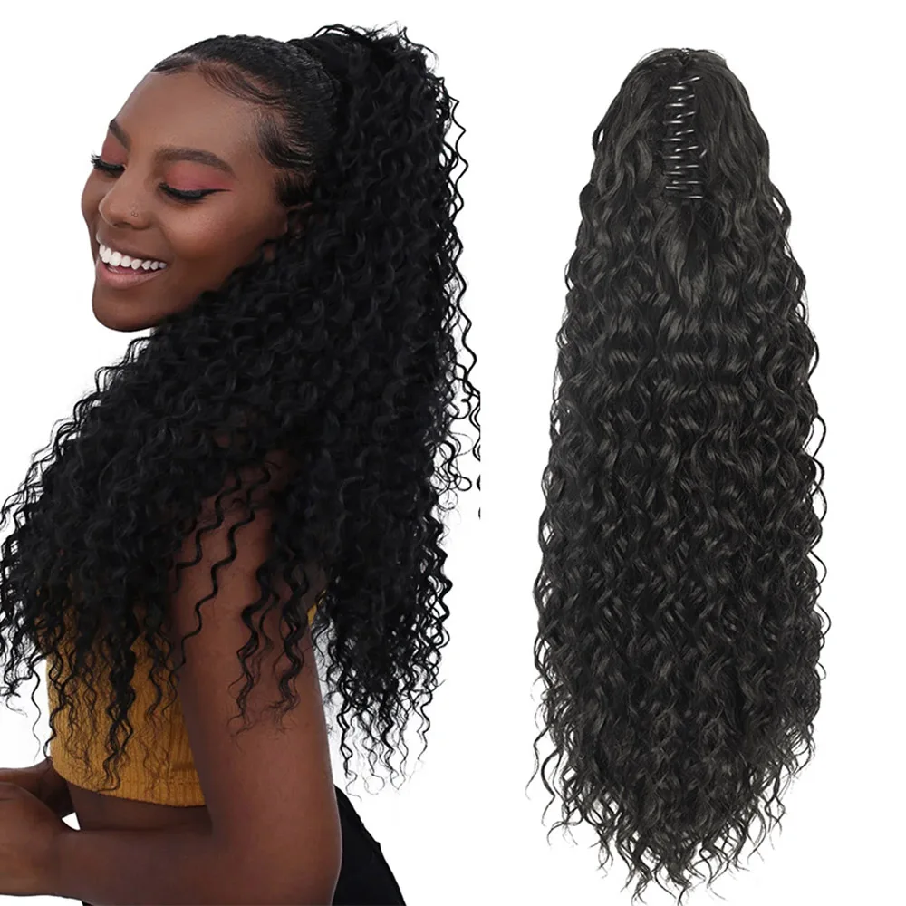 Cola De Caballo Afro Cacheado, 60cm, 150g, SIRENA, BELEZA