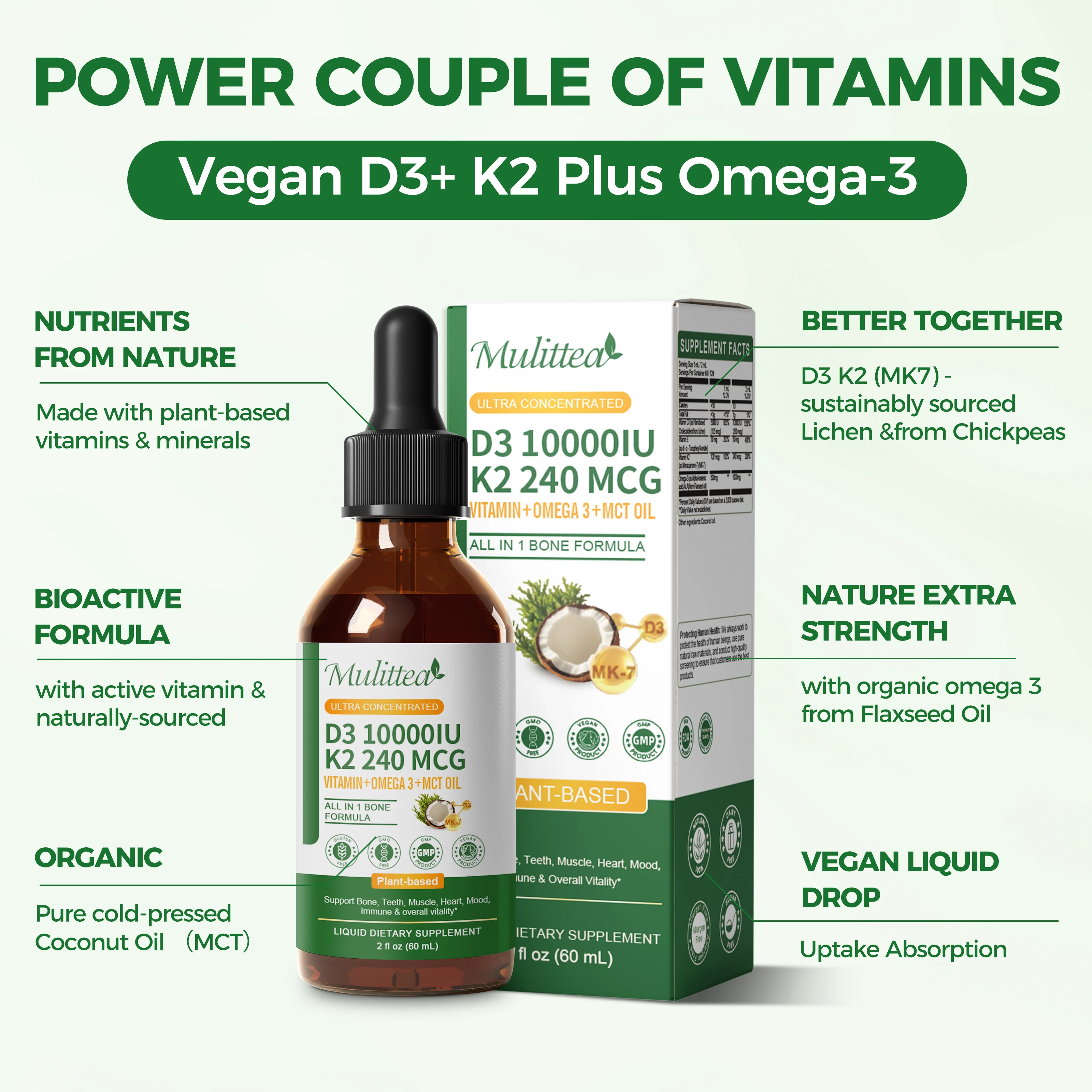Mulittea Vitamine D3 K2 Biolog - Vitamin D3 K2 Drop recensie en prijs
