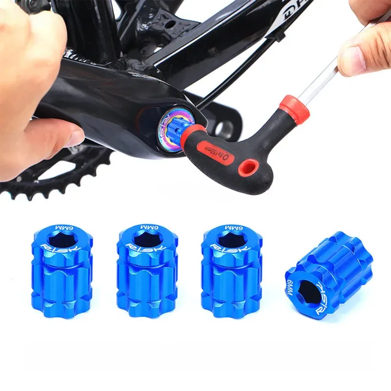 AliExpress RISK Bicycle Crank Cap Installation Disassembly Tool Aluminium Alloy Crank Arm Cover Adjustment Tools for XT/UT/DA Integrated BB