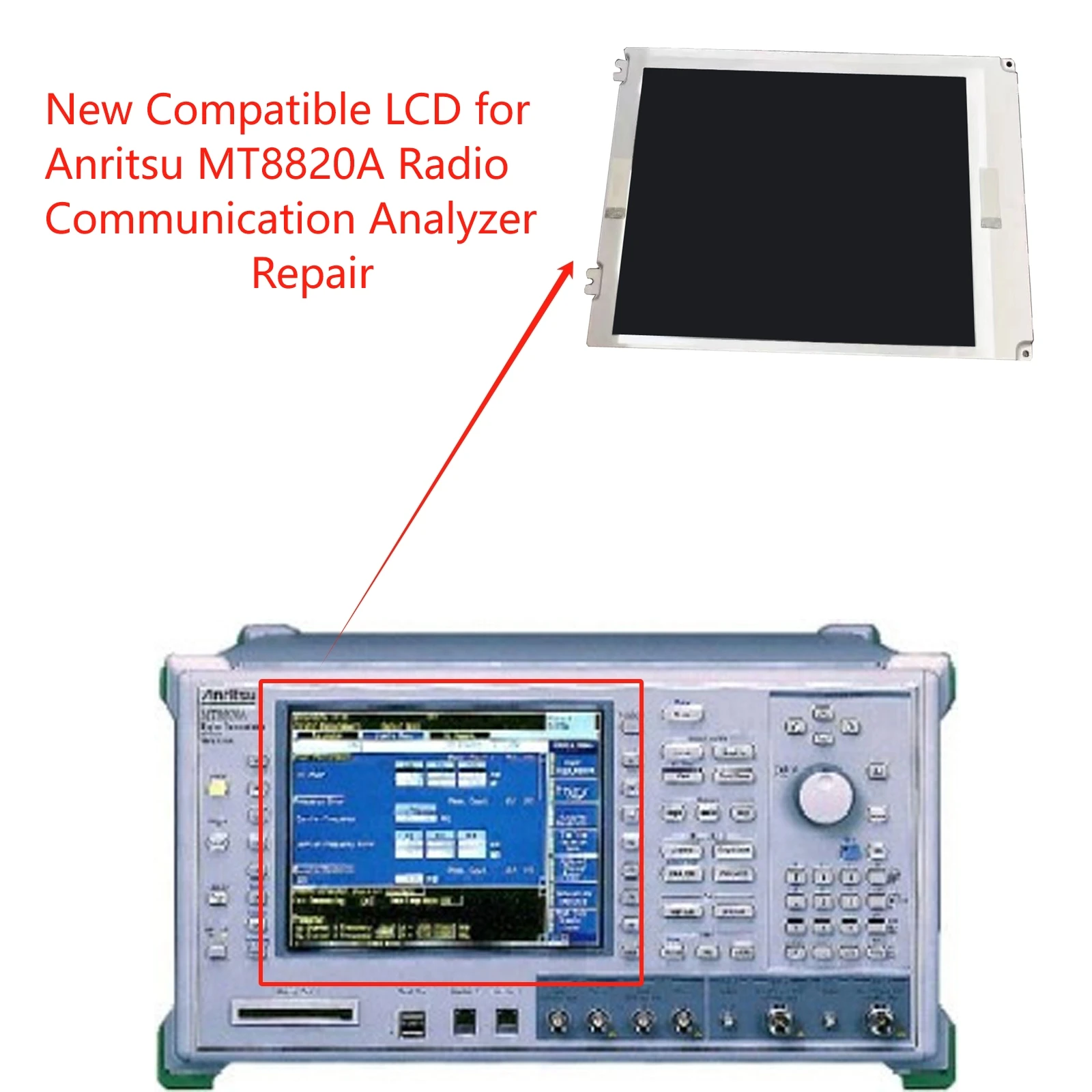 New Compatible LCD display For Anritsu MT8820A Radio Communication Analyzer Screen Repair