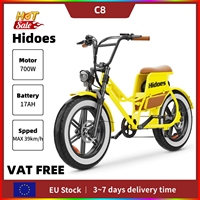 Electric Bike Hidoes HD-C8 700W Motor 48V17AH Battery 40 km/h Max Speed 45-55KM Range Adult City 20*4 Inch Tire Electric Bicycle